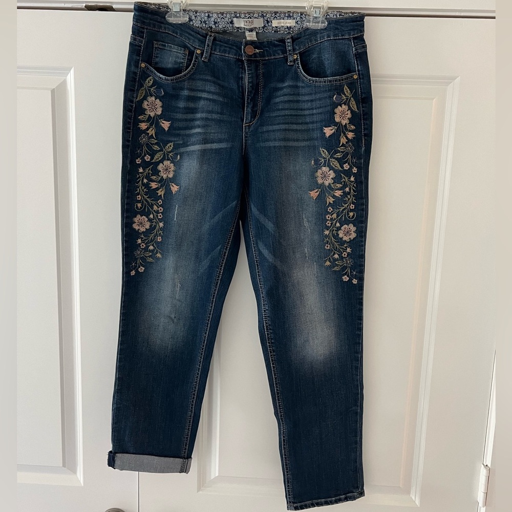 Vintage America Embroidered Bestie Jeans